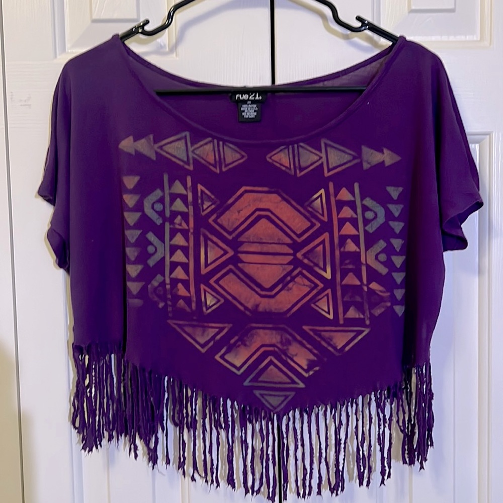 Fringe crop top